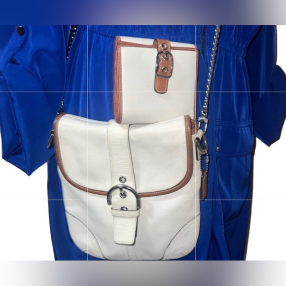 🌺💗🌺 Coach Small leather Crossbody bag / small leather wallet. - Picture 1 of 16